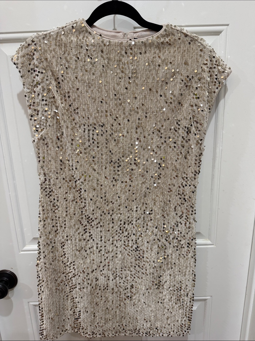Sanctuary Sequin Mini Dress in Champagne